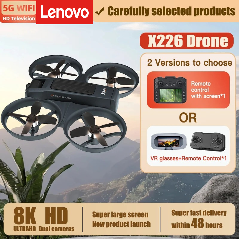 Drone Rc X226 - Dron Lenovo X226/VR RC 8K Profesional
