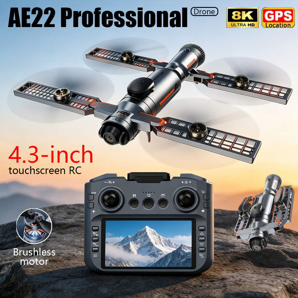 Drone Rc Ufo - Dron Plegable AE22 PRO MAX Mejorado,