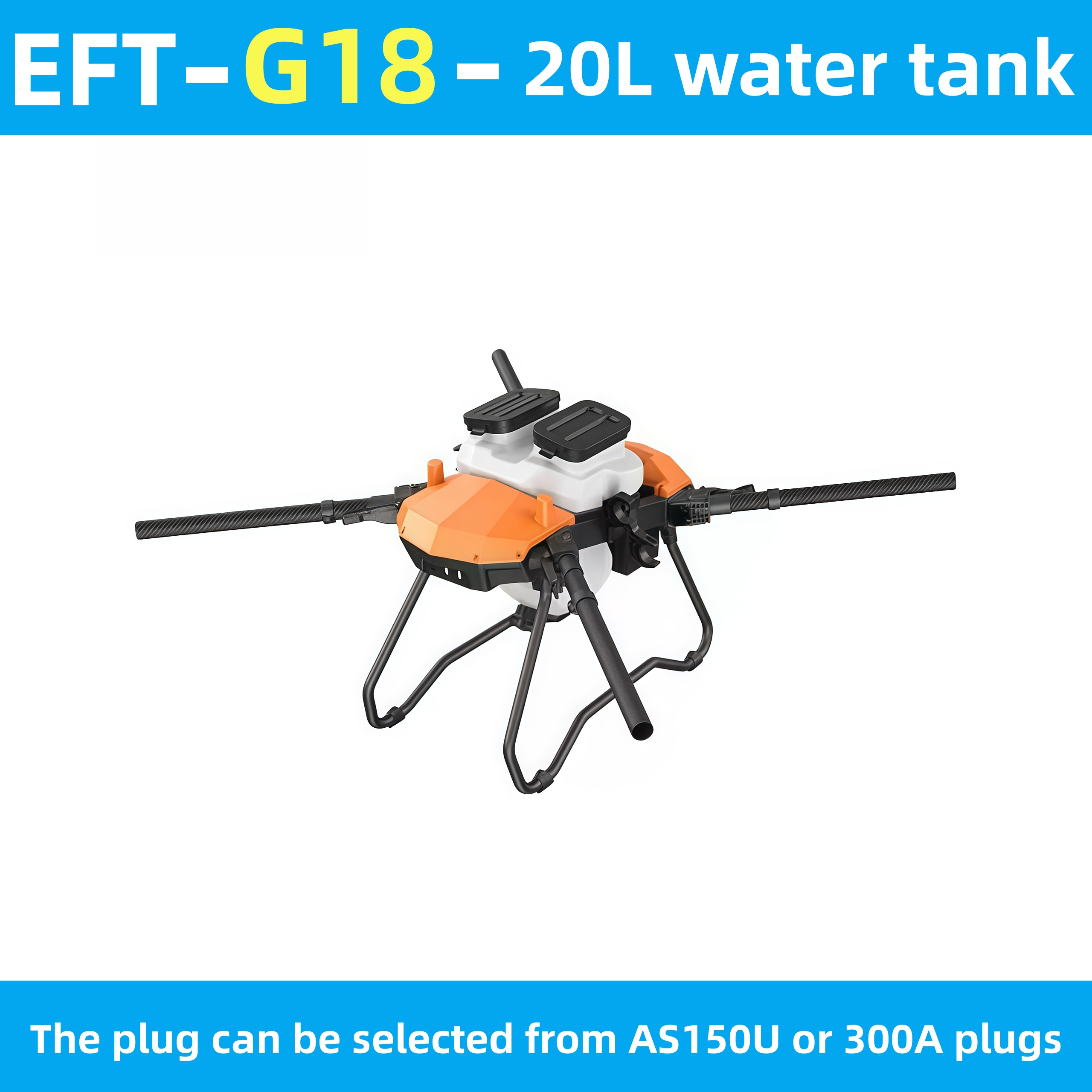 Heavy Lift Drone Frame - Dron Agrícola EFT Winged G18 para