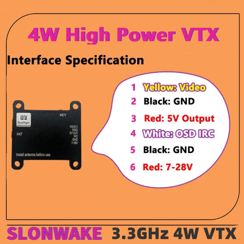 Transmisor de Video VTX SLONWA - Drone Rc Controller reseña y precio