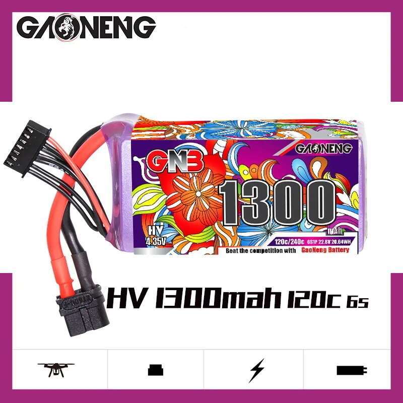 2 uds GNB 6S Lipo batería 22,8 - Analog Fpv Transmitter reseña y precio