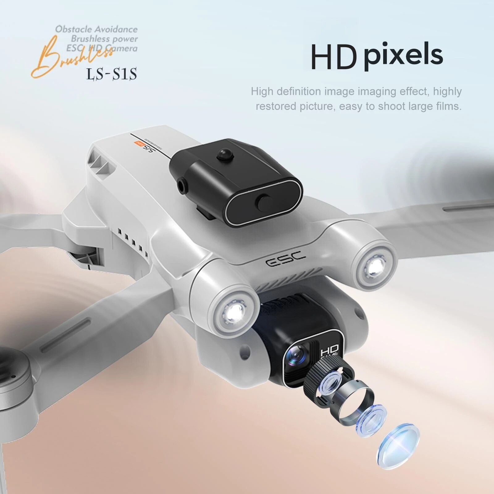 Dron plegable S1S, 5G, Wifi, 4 - Drone S1S Rc Quadcopter reseña y precio