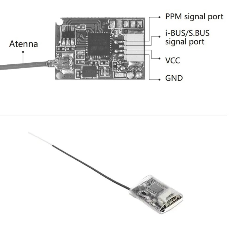 Receptor Mini Flysky FS-8A 8CH - Analog Fpv Transmitter reseña y precio