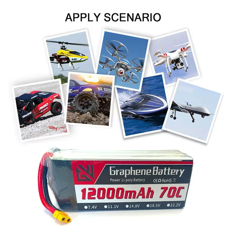 12000mAh 6S 22,2 V 70C RC Lipo - Drone Rc Game reseña y precio