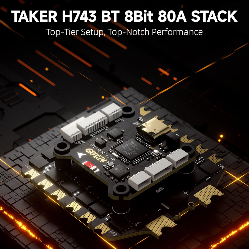 GEPRC TAKER H743 BT 8Bit 80A S - Analog Fpv Transmitter reseña y precio