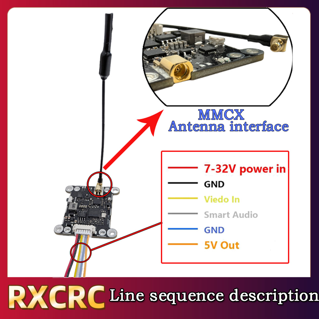 Módulo RXCRC 5.8G 48CH 1.6W VT - Rc Airplane Drone reseña y precio