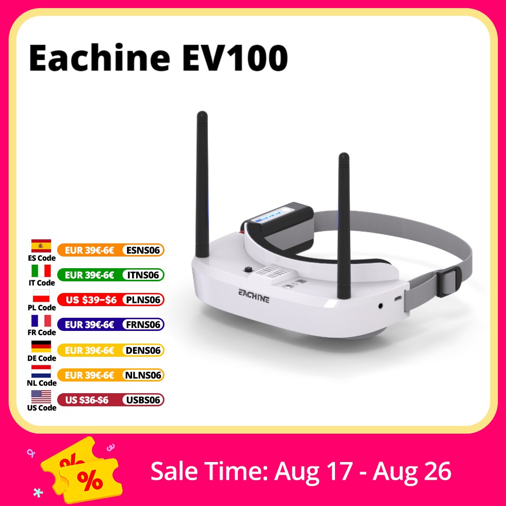Gafas Eachine EV100 720*540 5, - Drone Rc Cover reseña y precio