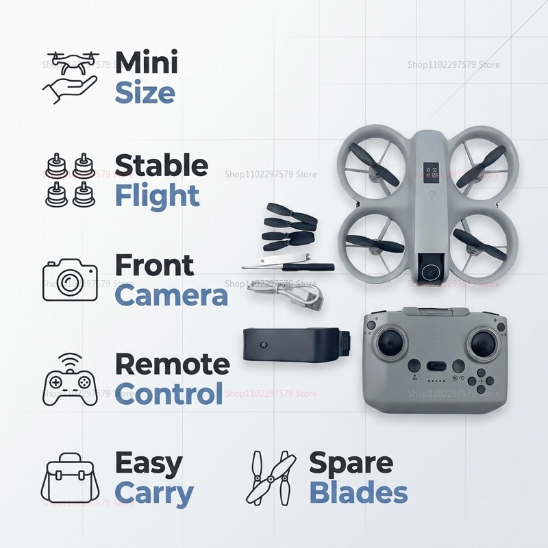 Mini Dron con Cámara HD 8K, FP - Drone Pro Rc Ufo reseña y precio