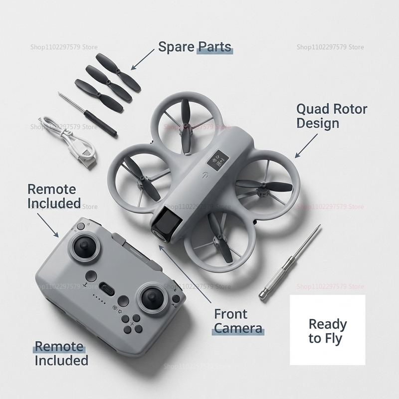 Mini Dron con Cámara HD 8K, FP - Drone Pro Rc Ufo reseña y precio
