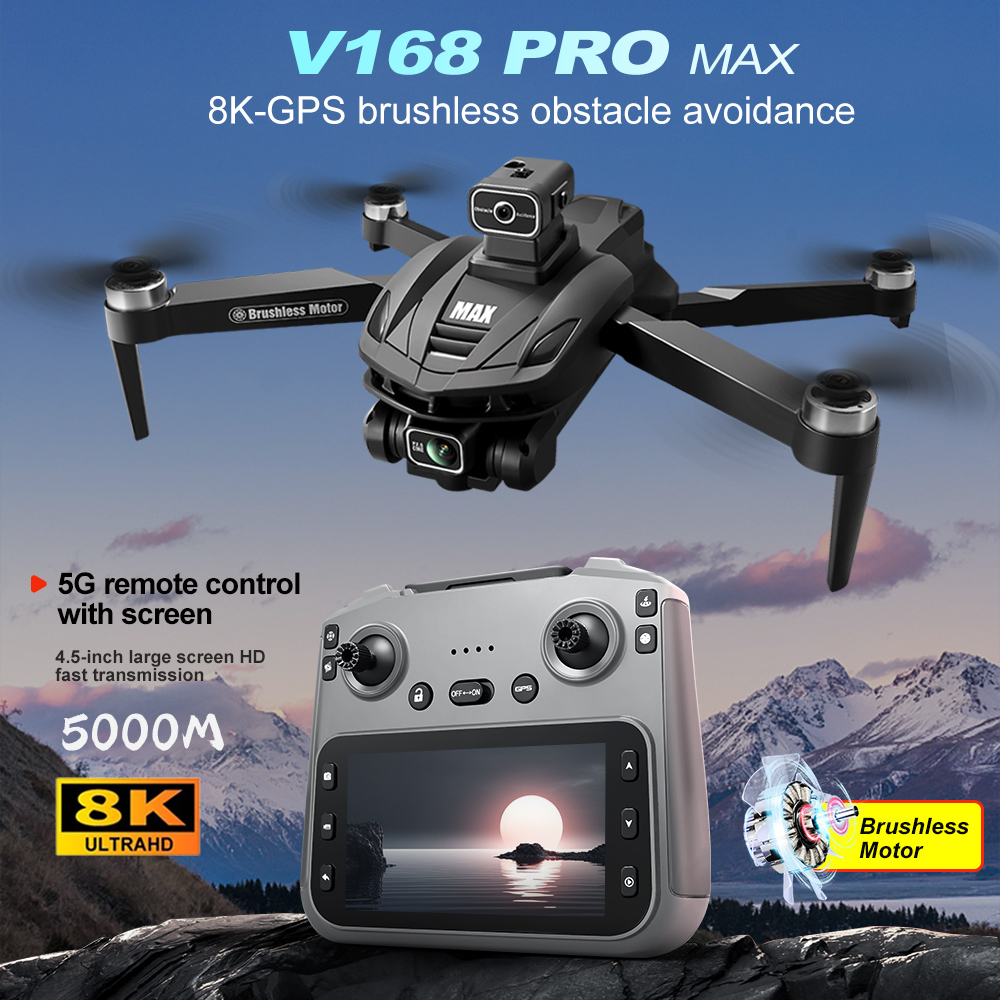 V168 PRO Max GPS Drone 8K Prof - Drone Rc Cable reseña y precio