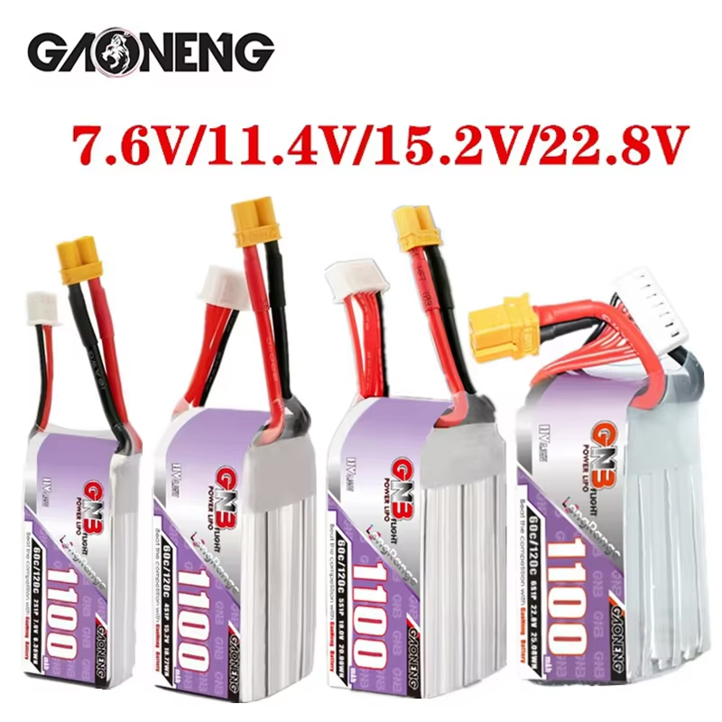 GNB 1100mAh 2S 3S 4S 6S 60C/12 - Dron Rc Quadcopter reseña y precio