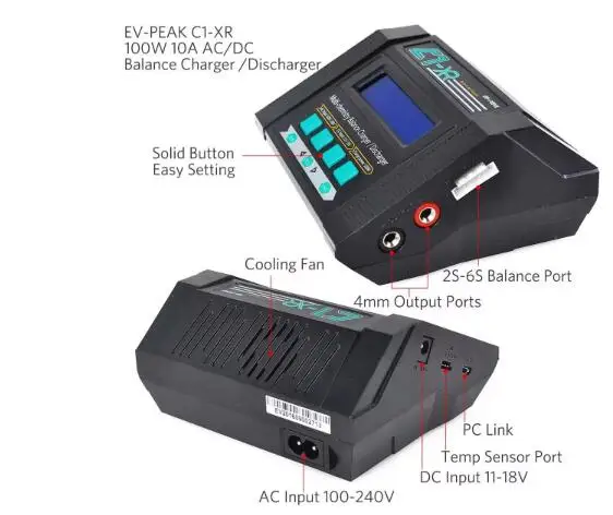 Cargador de equilibrio multifu - Lipo Battery Charger reseña y precio