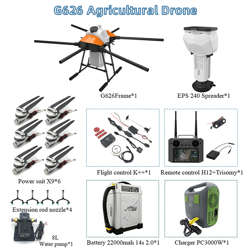 EFT G610 G616 G620 G626 G630 3 - Heavy Lift Drone Frame reseña y precio