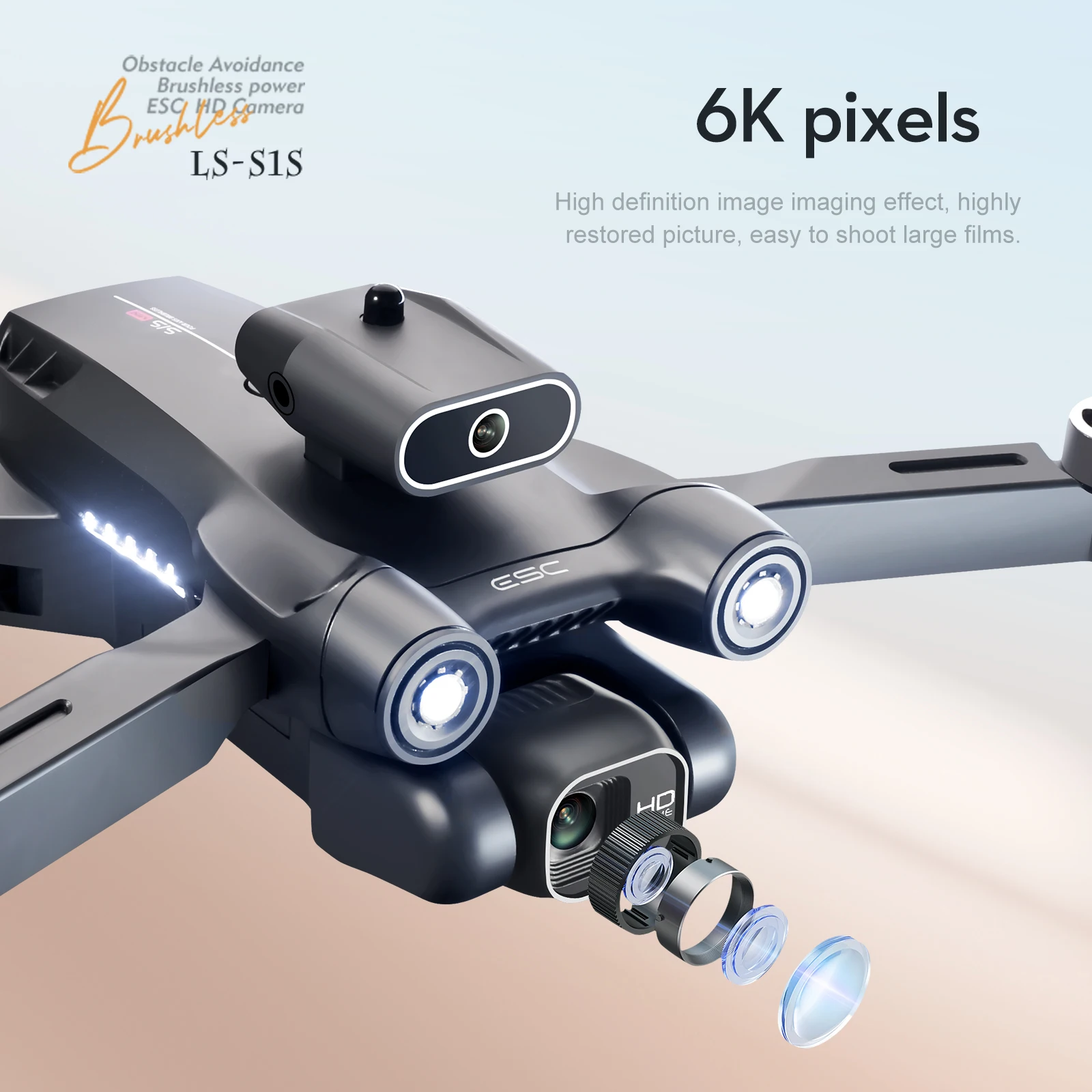 Dron Profesional S1S, cámara 4 - Drone S1S Rc Quadcopter reseña y precio